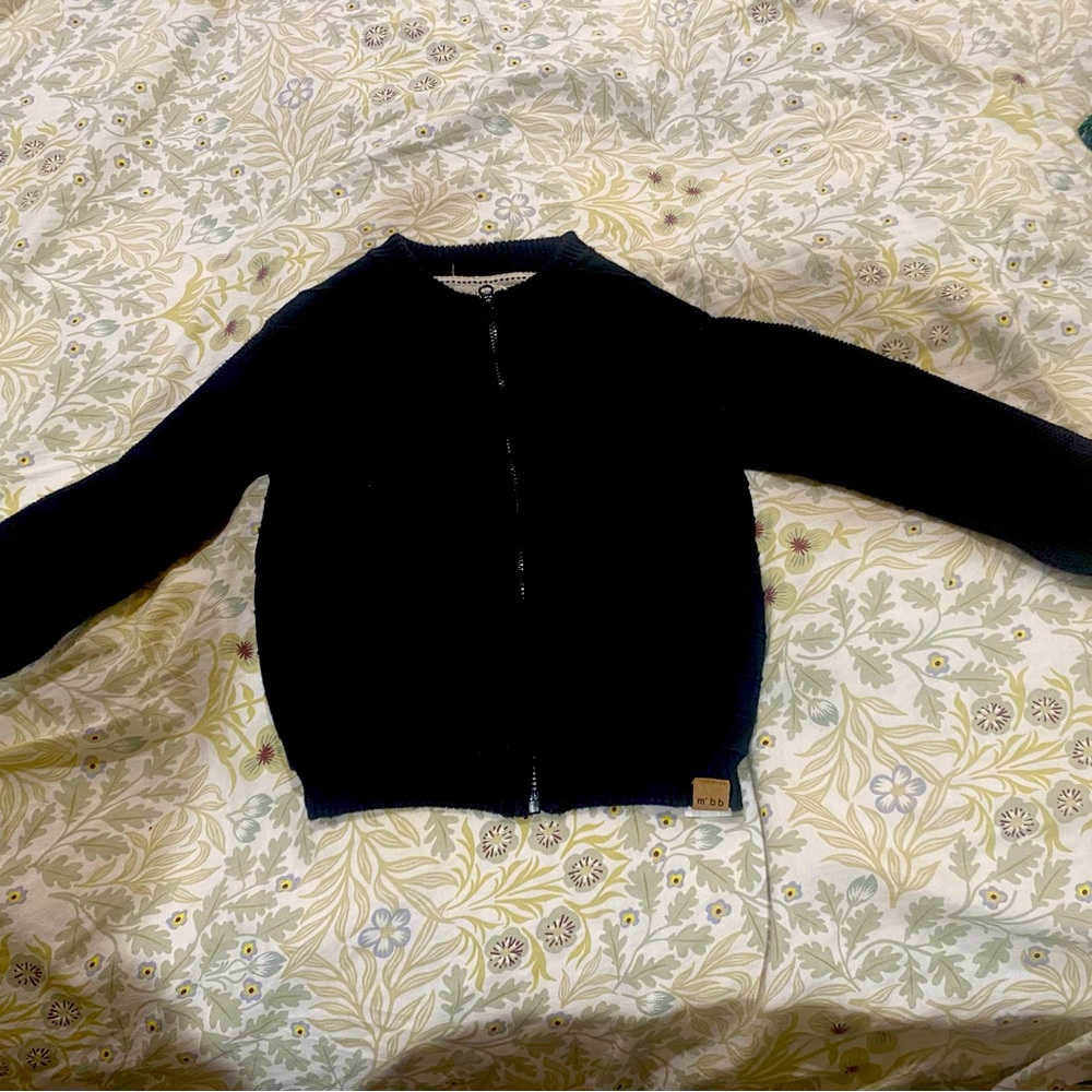 Miles baby brand zip up sweater for boys